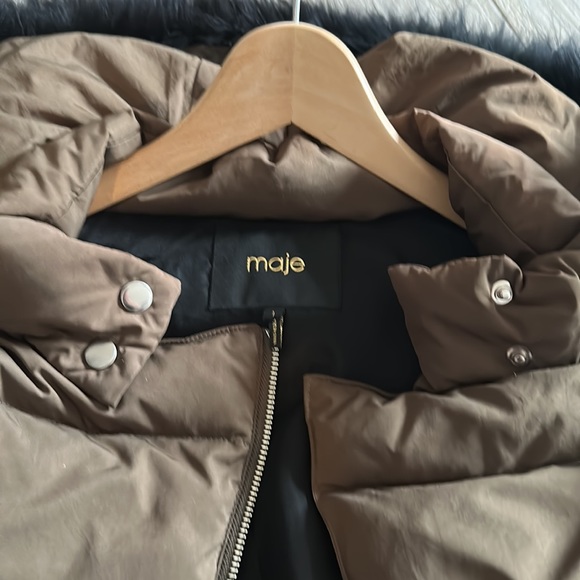 Maje winter bomber coat - Picture 3 of 4